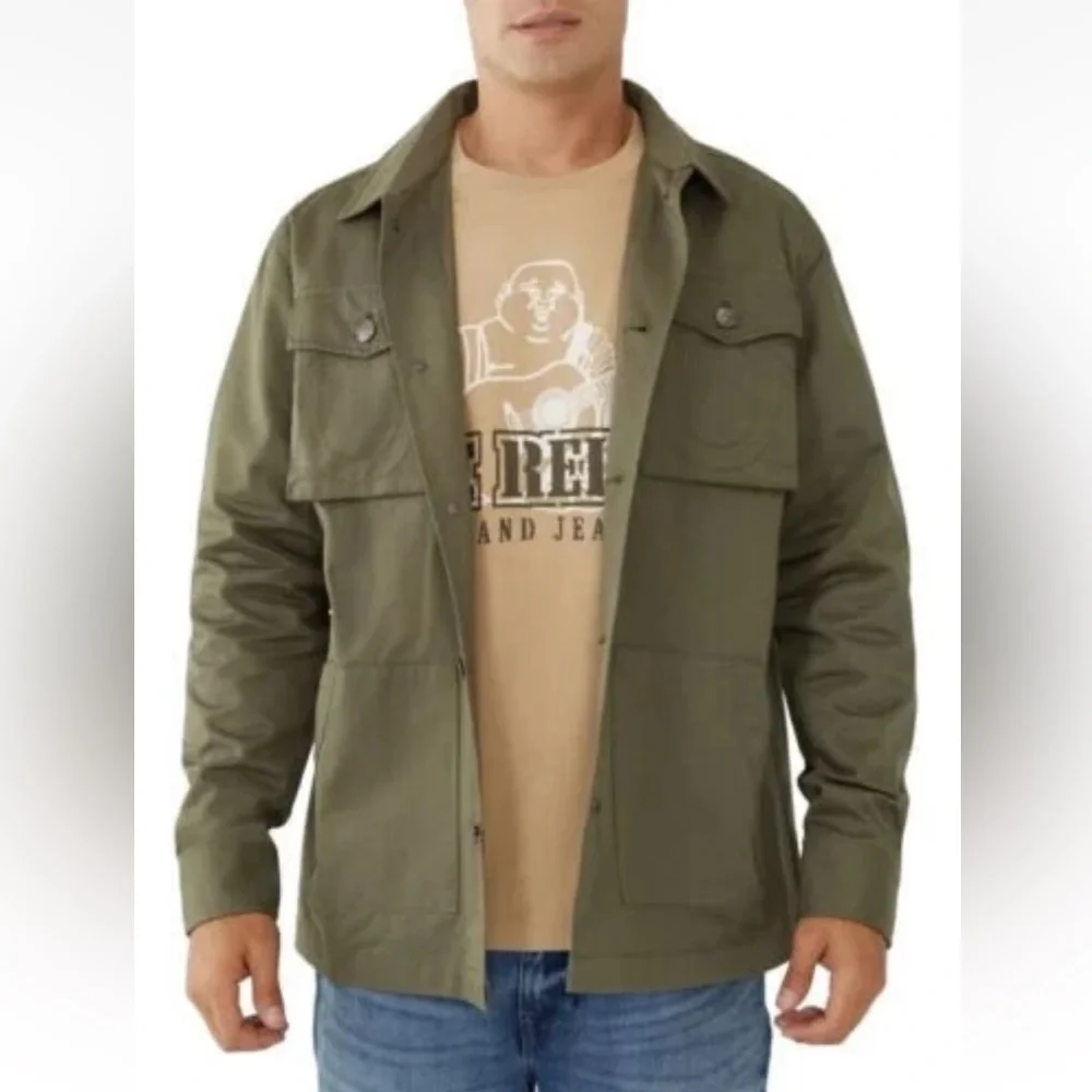 True Religion Military Jacket 100% Cotton